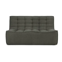 Ethnicraft Sofas*N701 sofa 2-seater, Moss Eco fabric Green