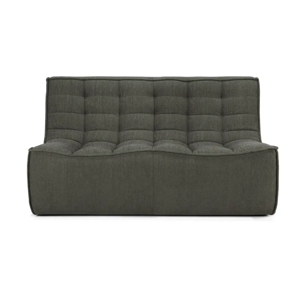 Ethnicraft Sofas*N701 sofa 2-seater, Moss Eco fabric Green