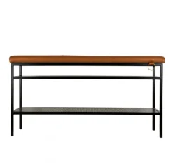 Maze Shoe Racks*Nancy shoe shelf, Black-Cognac BrownBlack