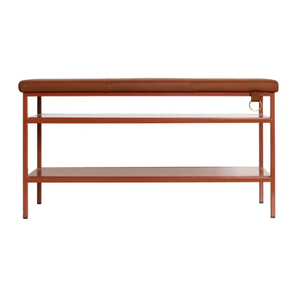 Maze Shoe Racks*Nancy shoe shelf, Cinnamon-vintage cognac Brown