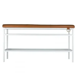Maze Shoe Racks*Nancy shoe shelf, White-Cognac BrownWhite