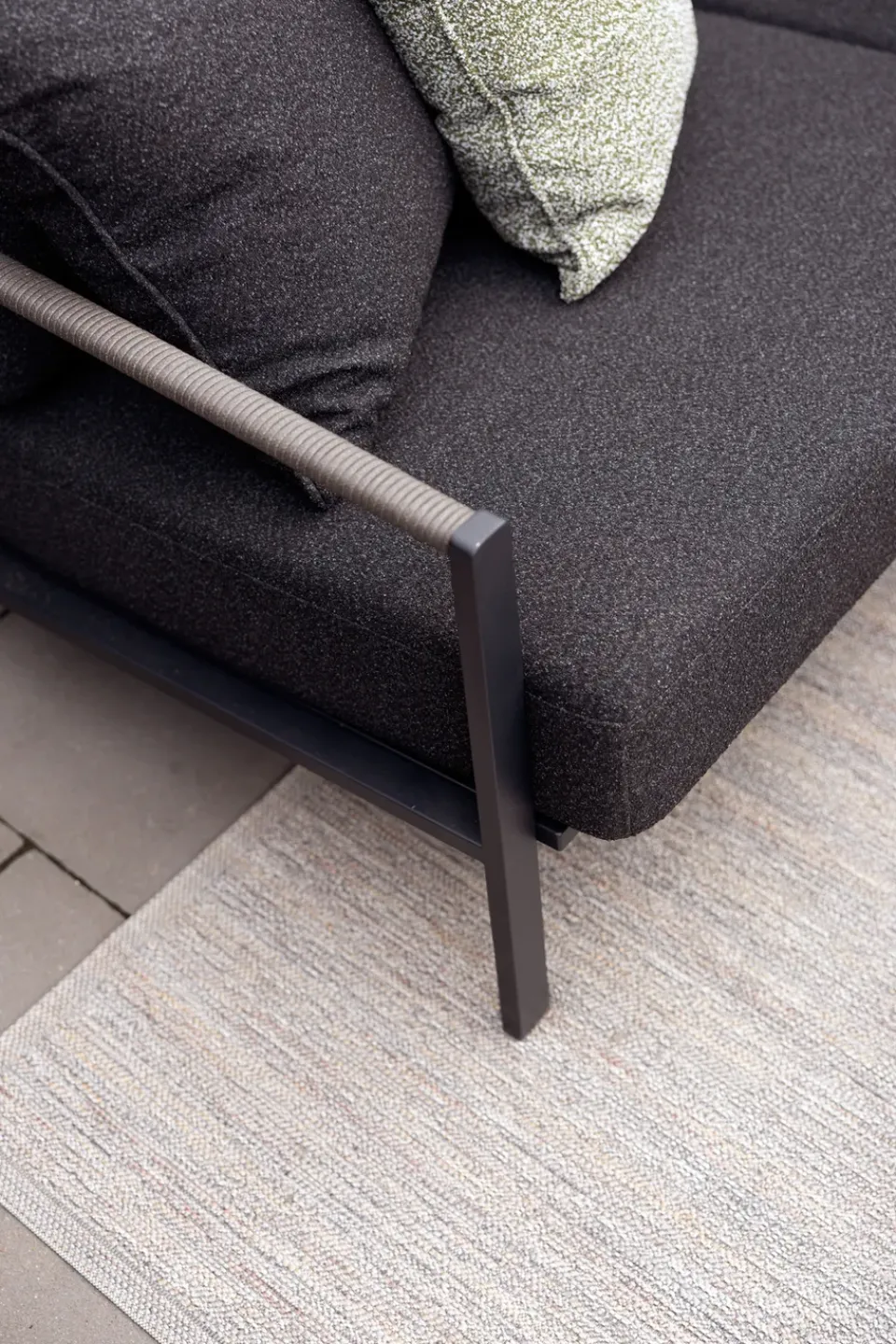 Brafab Garden Sofas & Garden Benches|Balcony Furniture*Naos sofa, -teddy , 2.5-seater Black