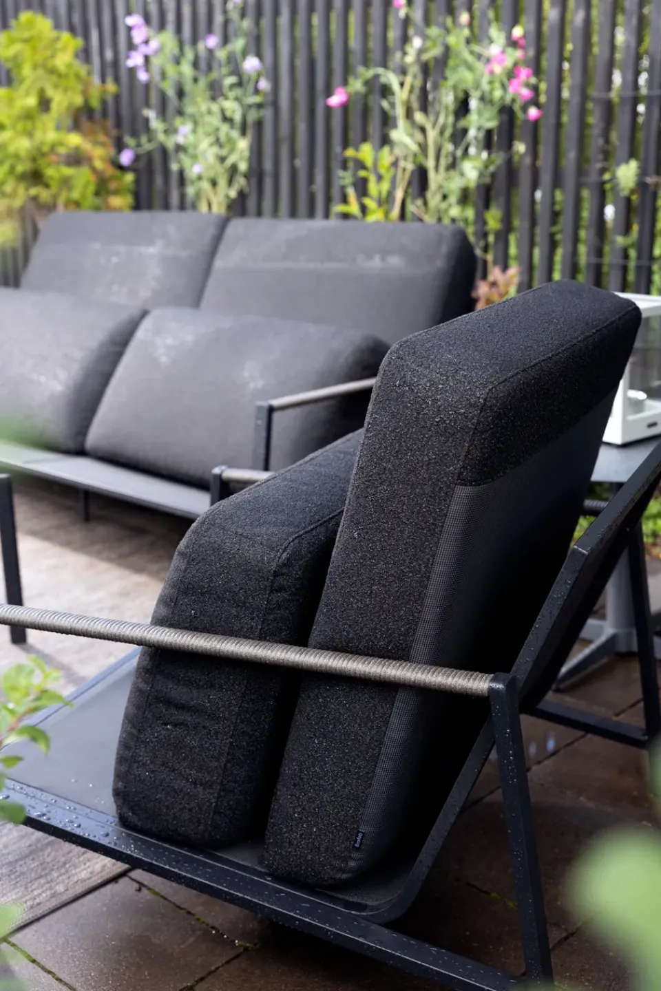 Brafab Garden Sofas & Garden Benches|Balcony Furniture*Naos sofa, -teddy , 2.5-seater Black