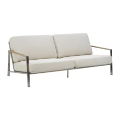 Brafab Garden Sofas & Garden Benches|Balcony Furniture*Naos sofa, Stainless steel-dot beige, 2.5-seater Silver-coloured