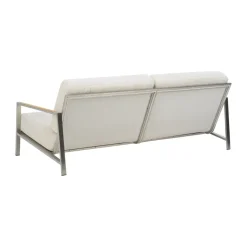 Brafab Garden Sofas & Garden Benches|Balcony Furniture*Naos sofa, Stainless steel-dot beige, 2.5-seater Silver-coloured