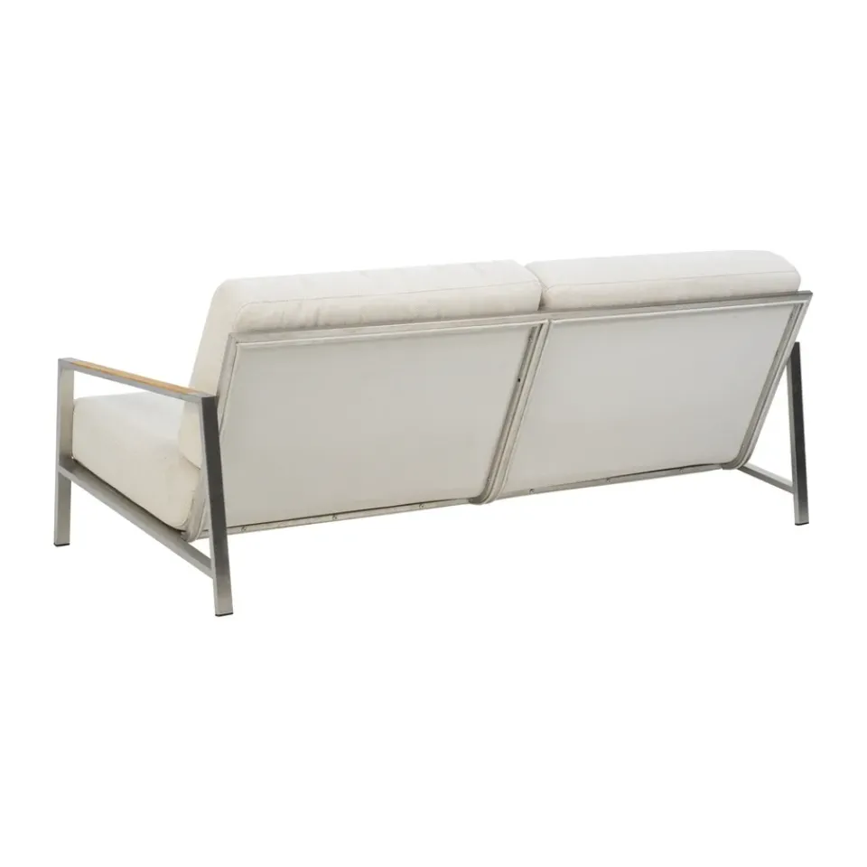Brafab Garden Sofas & Garden Benches|Balcony Furniture*Naos sofa, Stainless steel-dot beige, 2.5-seater Silver-coloured