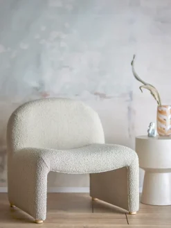 Bloomingville Chairs|Armchairs & Footstools*Neel lounge chair, Nature White