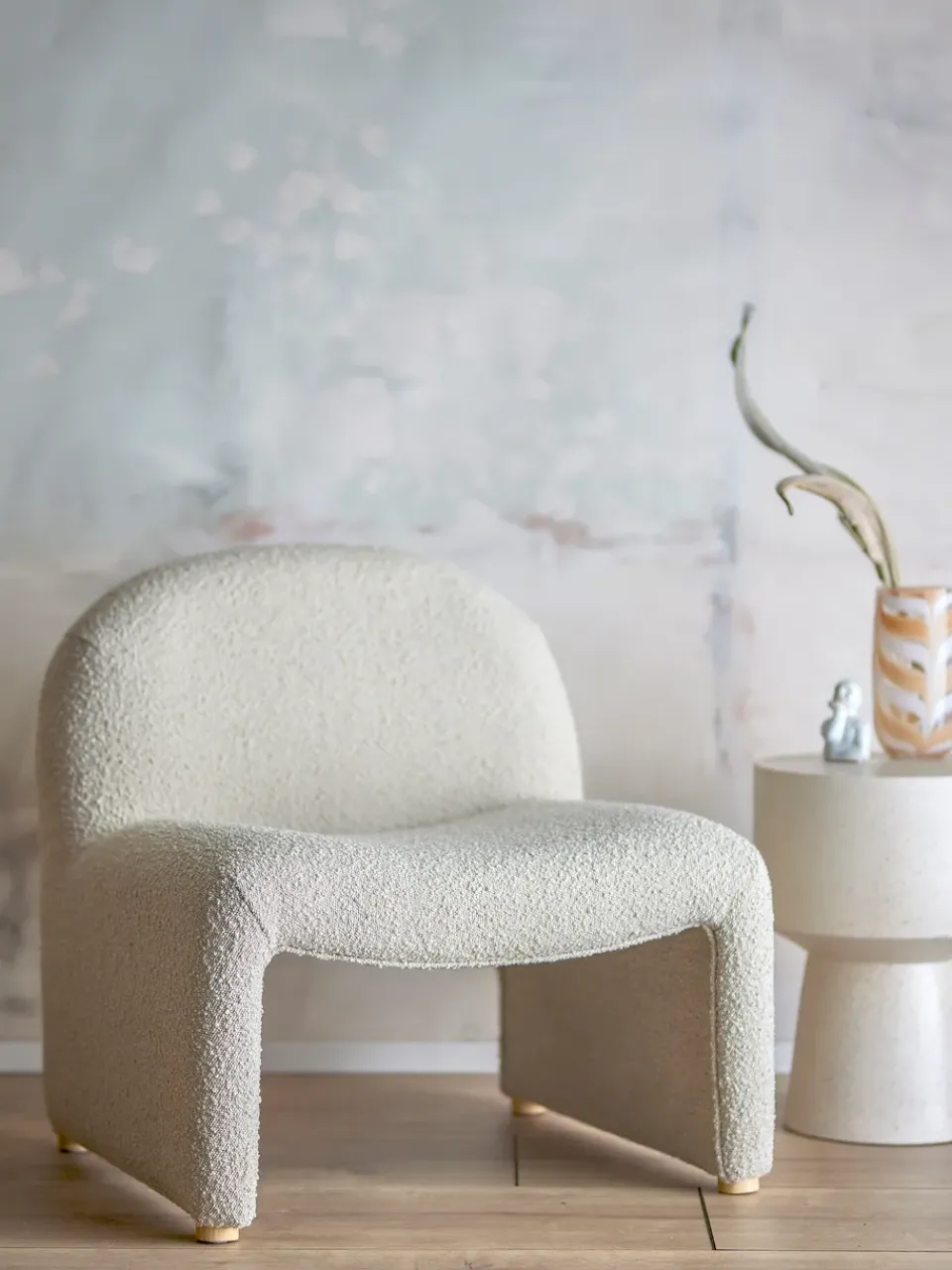 Bloomingville Chairs|Armchairs & Footstools*Neel lounge chair, Nature White