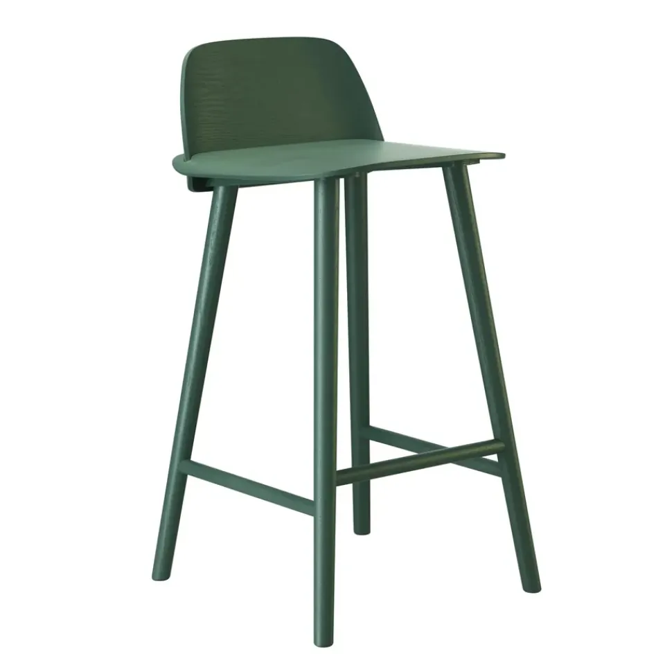 Muuto Bar Stools*Nerd Barstool, Dark- Green