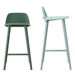 Muuto Bar Stools*Nerd Barstool, Dark- Green