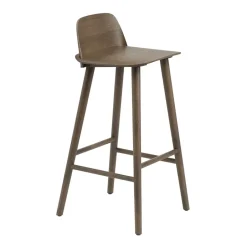 Muuto Bar Stools*Nerd Barstool, Stained dark Brown