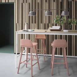 Muuto Bar Stools*Nerd Barstool, tan rose Pink
