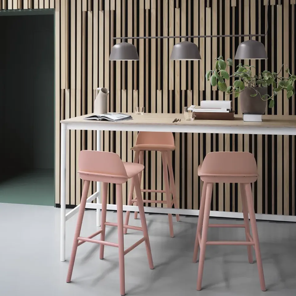 Muuto Bar Stools*Nerd Barstool, tan rose Pink