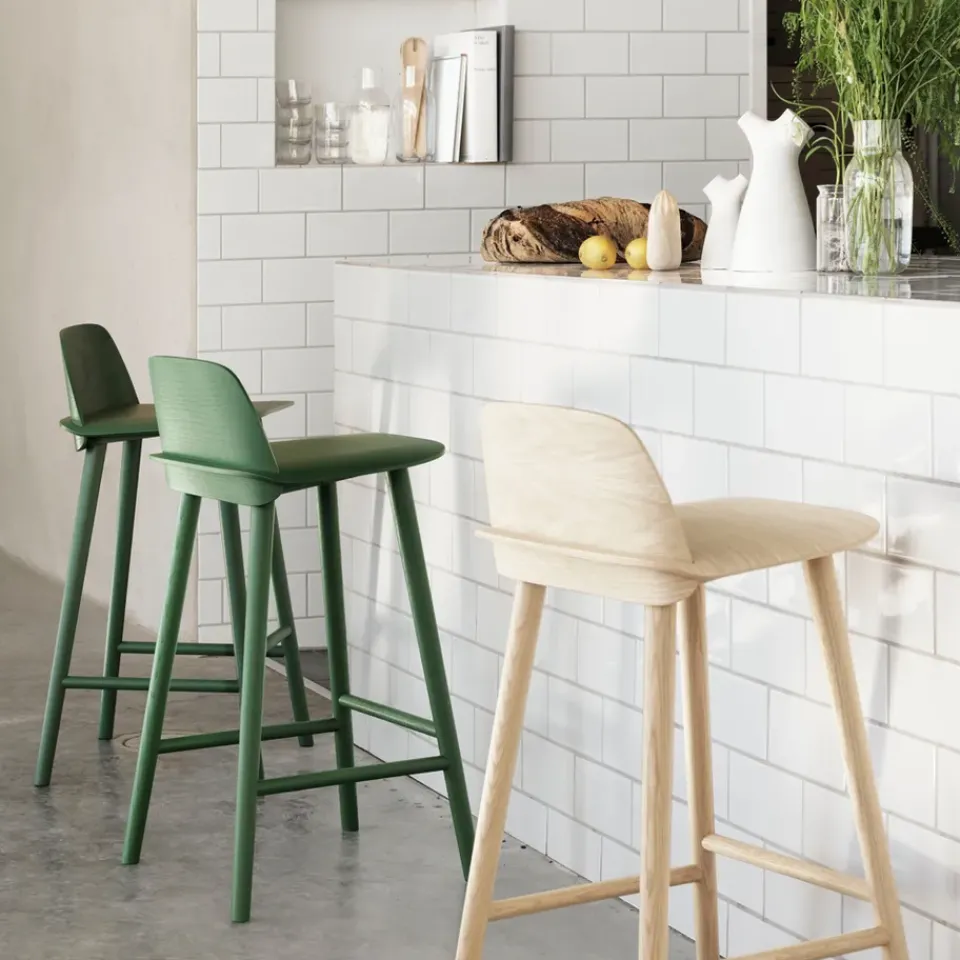 Muuto Bar Stools*Nerd counter stool, Tan rose Pink