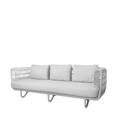 Cane-line Garden Sofas & Garden Benches|Balcony Furniture*Nest sofa 3-seater weave, , Natté White
