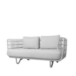 Cane-line Garden Sofas & Garden Benches|Balcony Furniture*Nest sofa 2-seater, , Natté White