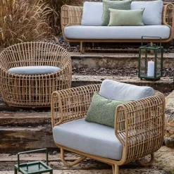 Cane-line Garden Sofas & Garden Benches|Balcony Furniture*Nest sofa 2-seater, , Natté White