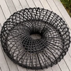 Cane-line Seating*Nest table/footstool, Dark , small Green