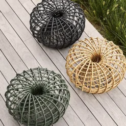 Cane-line Seating*Nest table/footstool, Lava , small Grey