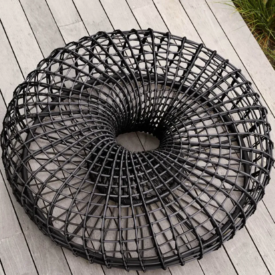 Cane-line Seating*Nest table/footstool, Lava , large Grey
