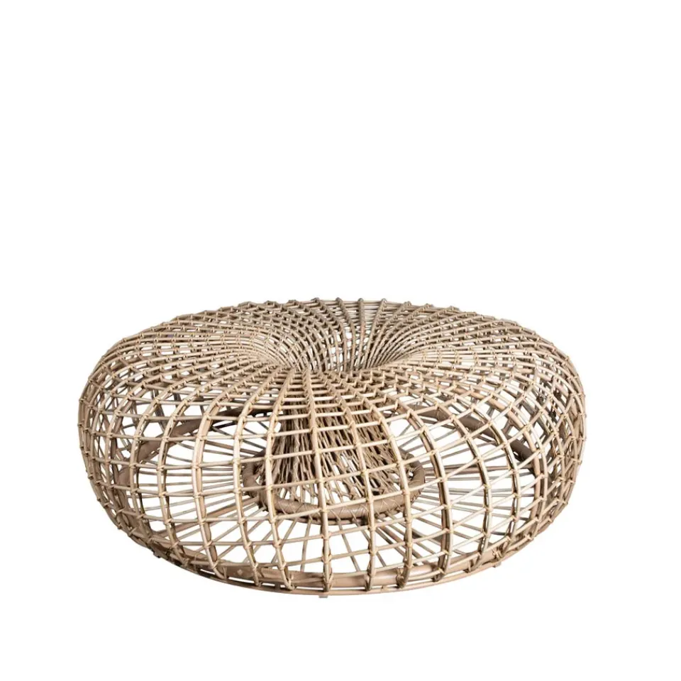Cane-line Seating*Nest table/footstool, Natural, large Beige