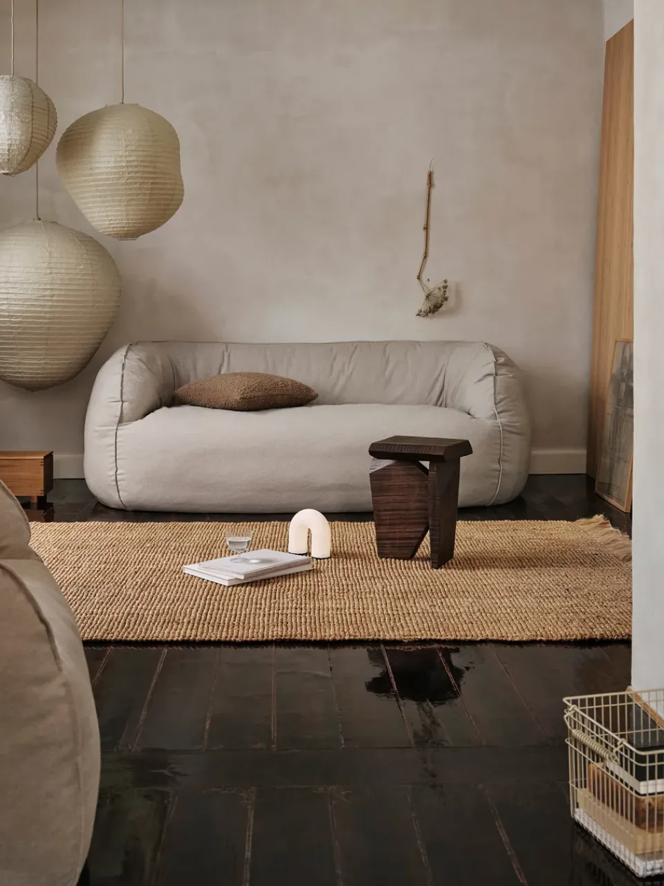 Ferm Living Sofas*Nesten 2-seat sofa, Natural Beige