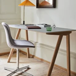 HAY Office Chairs*Neu 10 Upholstery chair, Remix 163 , swivel base in aluminium Grey