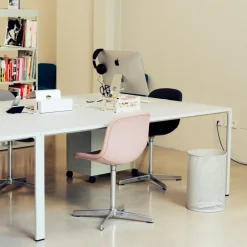HAY Office Chairs*Neu 10 Upholstery chair, Remix 163 , swivel base in aluminium Grey