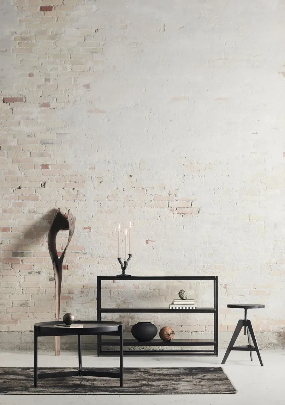 MUUBS Coffee Tables*Nevada coffee table Ø70 cm, Black