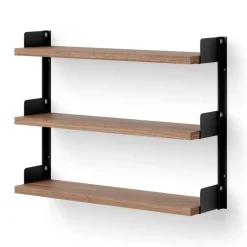 New Works Shelves & Shelving Systems*Tea Shelf wall-hung shelf 46x62.5 cm, Walnut BlackBrown