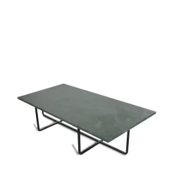 OX Denmarq Coffee Tables*Ninety coffee table rectangular, marble indio. black stand Green