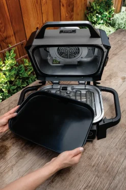 Ninja Garden Details & Accessories*Woodfire BBQ plate 28x37 cm, Black