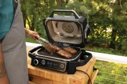 Ninja Garden Details & Accessories*Woodfire OG701 7-in-1 electric grill 46x46 cm, Black GreyBlack