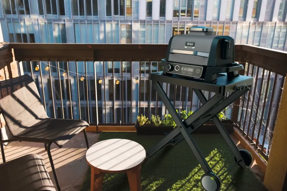 Ninja Garden Details & Accessories*Woodfire OG701 7-in-1 electric grill 46x46 cm, Black GreyBlack