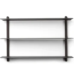 Gejst Shelves & Shelving Systems*Nivo shelf A, -stained ash room- Black