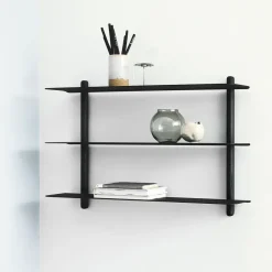 Gejst Shelves & Shelving Systems*Nivo shelf A, -stained ash room- Black