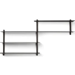 Gejst Shelves & Shelving Systems*Nivo shelf B, -stained ash room- Black