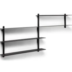 Gejst Shelves & Shelving Systems*Nivo shelf B, -stained ash room- Black