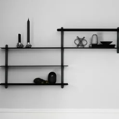 Gejst Shelves & Shelving Systems*Nivo shelf B, -stained ash room- Black