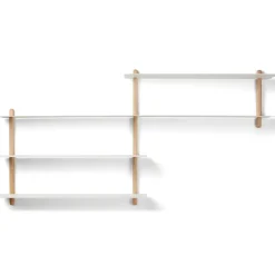 Gejst Shelves & Shelving Systems*Nivo shelf B, Light oak- White