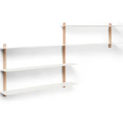Gejst Shelves & Shelving Systems*Nivo shelf B, Light oak- White