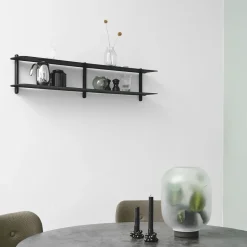 Gejst Shelves & Shelving Systems*Nivo shelf C, -stained ash room- Black