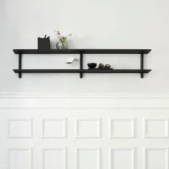 Gejst Shelves & Shelving Systems*Nivo shelf C, -stained ash room- Black