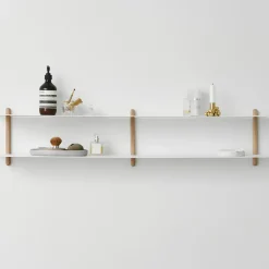 Gejst Shelves & Shelving Systems*Nivo shelf C, Light oak- White