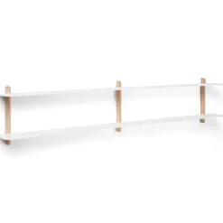 Gejst Shelves & Shelving Systems*Nivo shelf C, Light oak- White