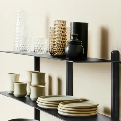 Gejst Shelves & Shelving Systems*Nivo shelf D large, Dark-stained ash- Black