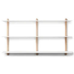Gejst Shelves & Shelving Systems*Nivo shelf D large, Light oak- White