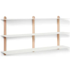 Gejst Shelves & Shelving Systems*Nivo shelf D large, Light oak- White