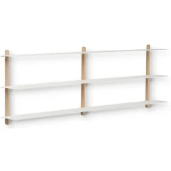 Gejst Shelves & Shelving Systems*Nivo shelf D, Light oak- White