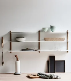 Gejst Shelves & Shelving Systems*Nivo shelf D, Light oak- White